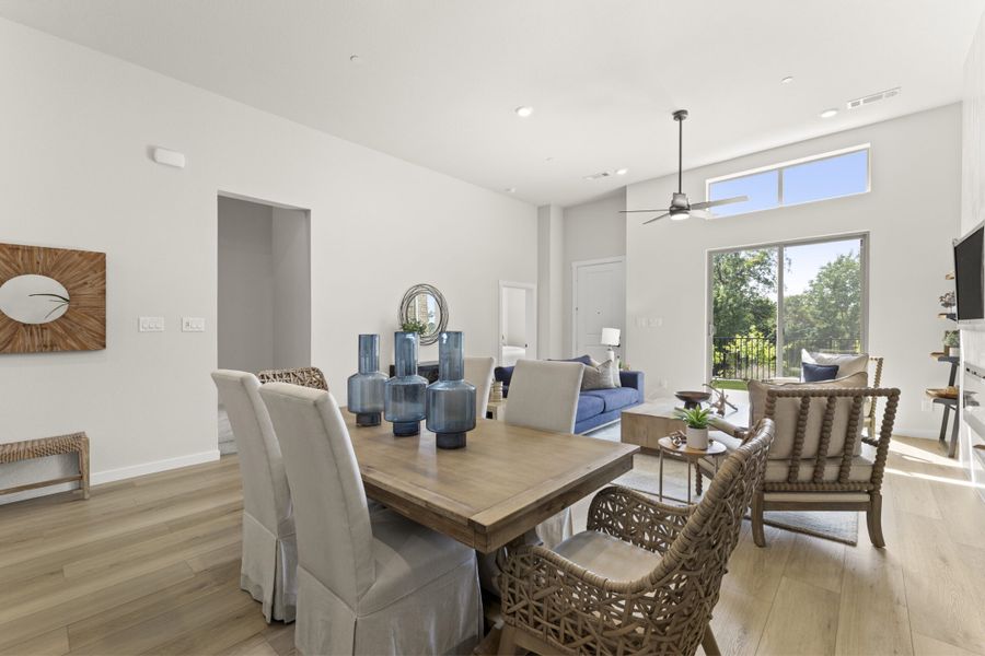 Furnished interior view inside a new home in Cottonwood Creek, Rowlett (Image 9).