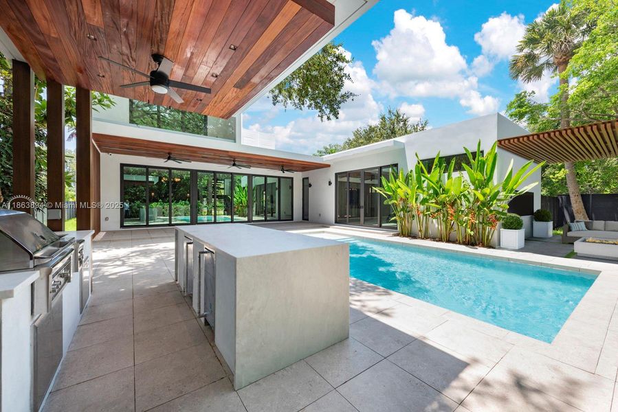 Furnished interior view inside a new home in , Miami Shores (Image 6).