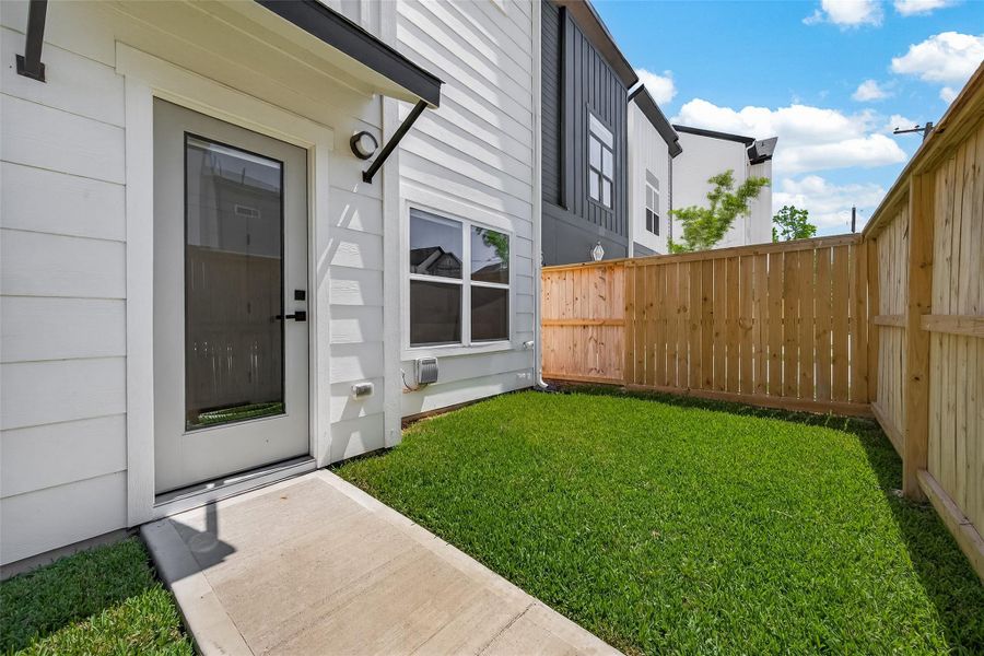 Exterior details and patio area of a home in , Houston (Image 3). Exterior details and patio area of a home in , Houston (Image 3).