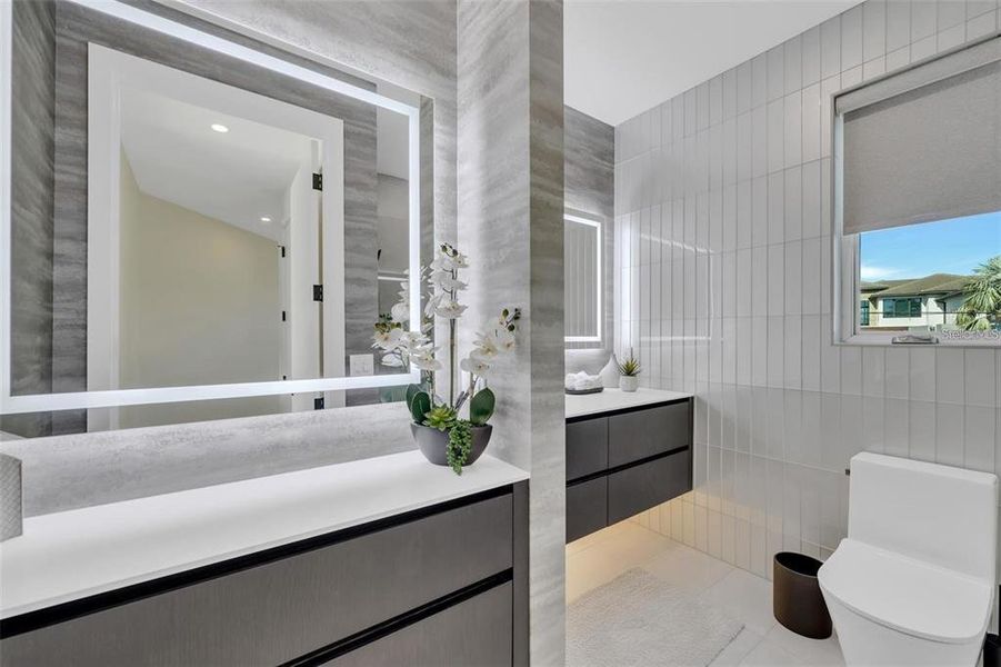 Furnished interior view inside a new home in , Sarasota (Image 10).