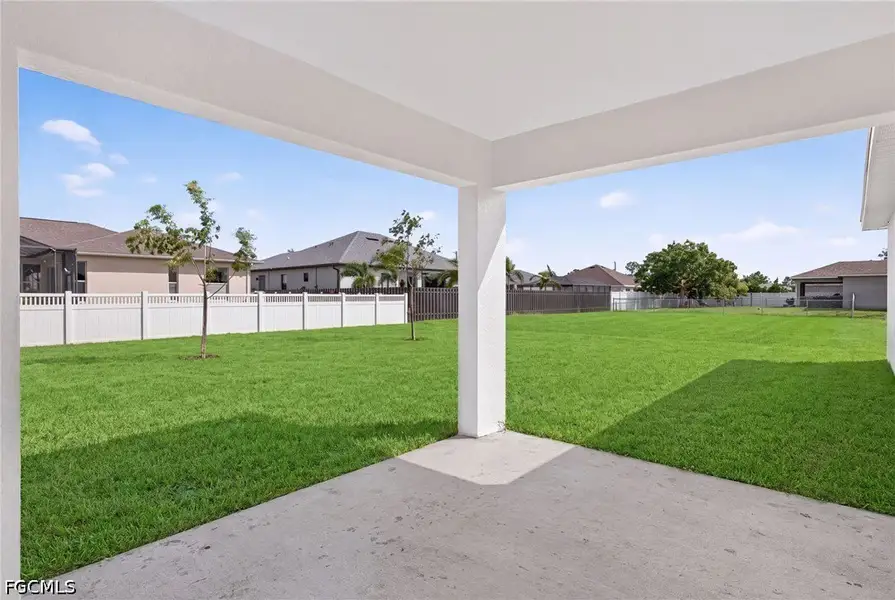 Exterior details and patio area of a home in Cape Coral, Cape Coral (Image 4).