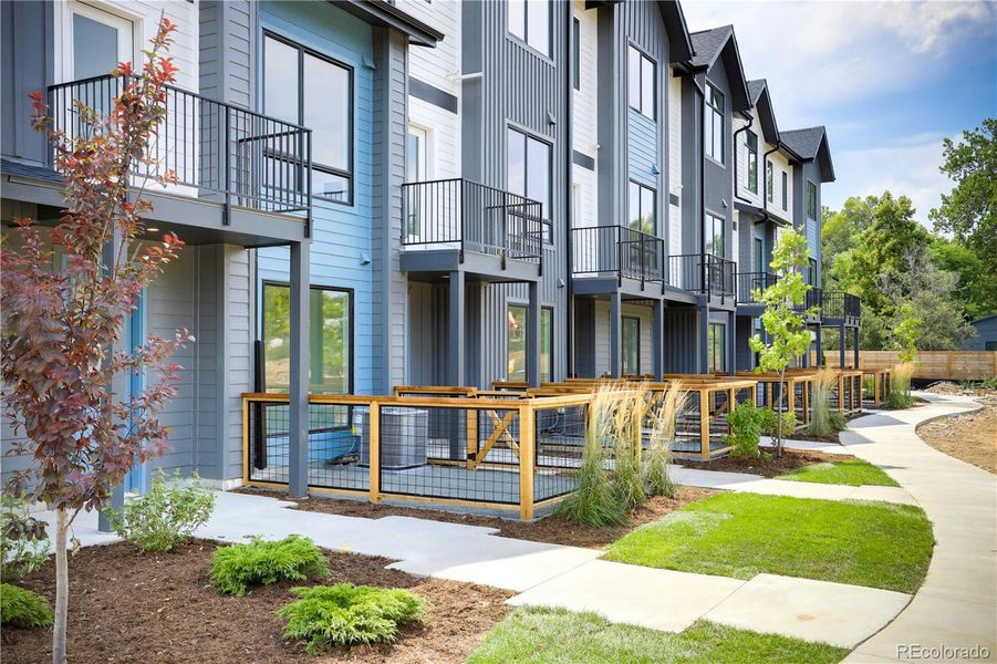 Front exterior of a new home in , Arvada, CO, highlighting curb appeal (Image 18).