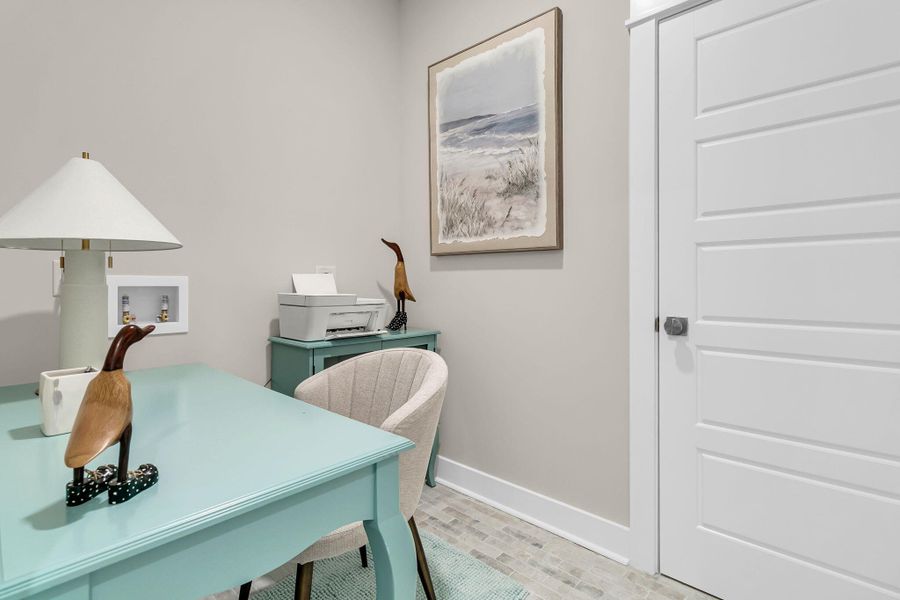 Furnished interior view inside a new home in Overlook at Copahee Sound, Awendaw (Image 40). Furnished interior view inside a new home in Overlook at Copahee Sound, Awendaw (Image 40).