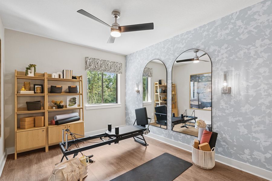 Representative furnished interior of a home built from the The Anders by David Weekley Homes in Two Step Farm 35', Montgomery (Image 5). Representative furnished interior of a home built from the The Anders by David Weekley Homes in Two Step Farm 35', Montgomery (Image 5).