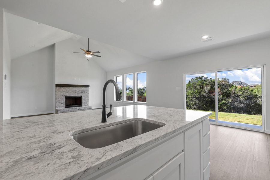 Representative furnished interior of a home built from the Garrison II by Cheldan Homes in Stoneview, Glen Rose (Image 7).
