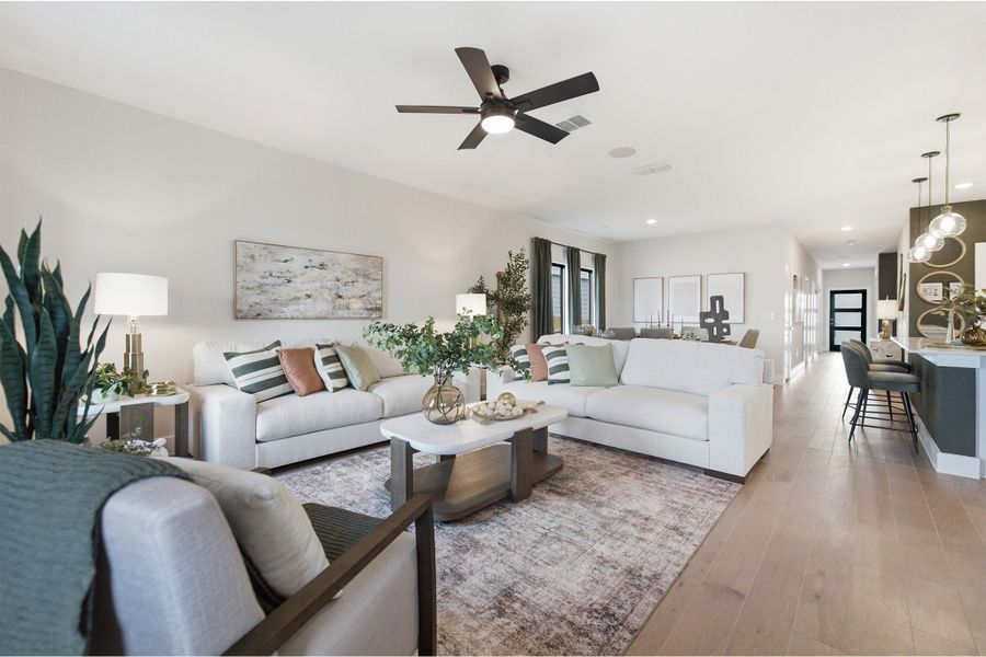 Furnished interior view inside a new home in Sunfield, Buda (Image 7).
