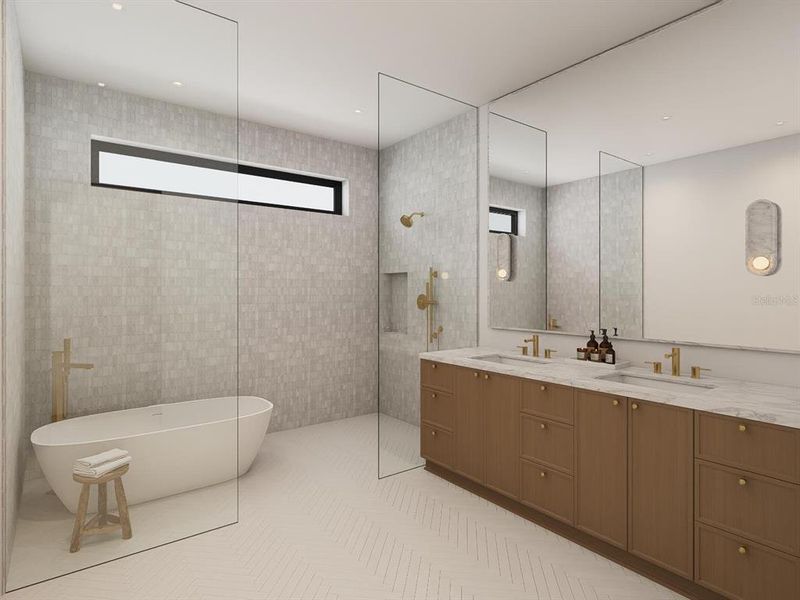 Furnished interior view inside a new home in , Orlando (Image 7).