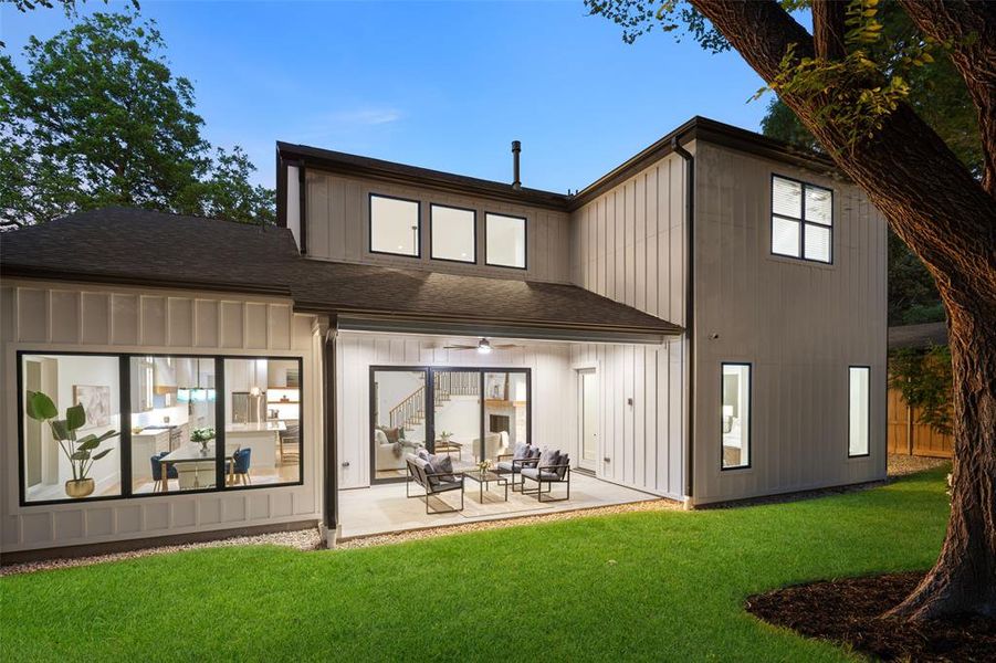 Exterior details and patio area of a home in , Dallas (Image 28).