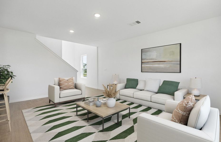 Furnished interior view inside a new home in Montgomery Bend, Montgomery (Image 12).