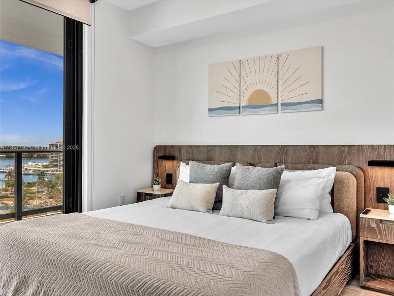 Furnished interior view inside a new home in , Miami Beach (Image 11).