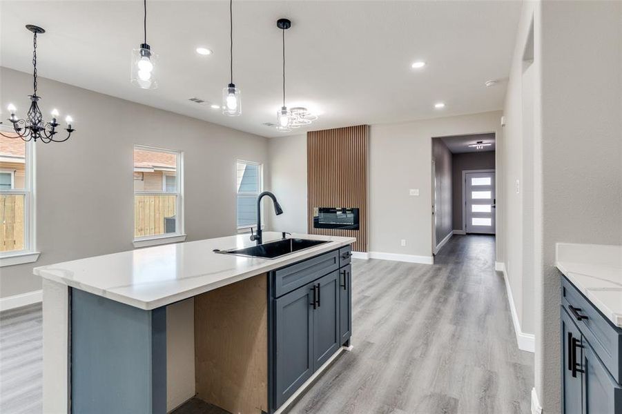 Furnished interior view inside a new home in , Dallas (Image 9).