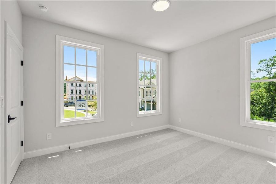 Spacious, unfurnished interior of a new home in Waterside Townhomes, Peachtree Corners (Image 29). Spacious, unfurnished interior of a new home in Waterside Townhomes, Peachtree Corners (Image 29).