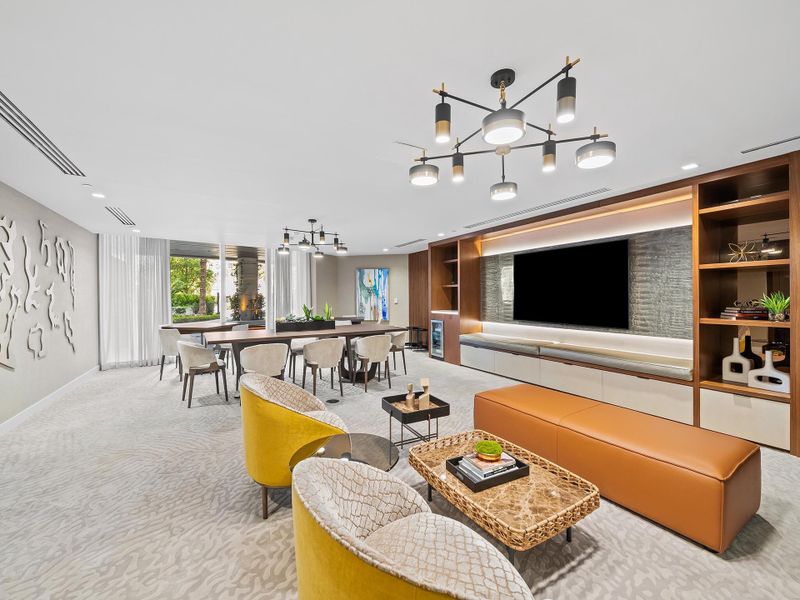Furnished interior view inside a new home in Alina Residences, Boca Raton (Image 10).