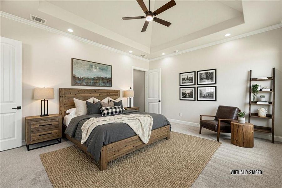 Furnished interior view inside a new home in , Cresson (Image 10).