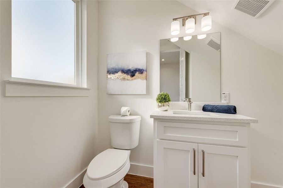 Furnished interior view inside a new home in , Dallas (Image 19).