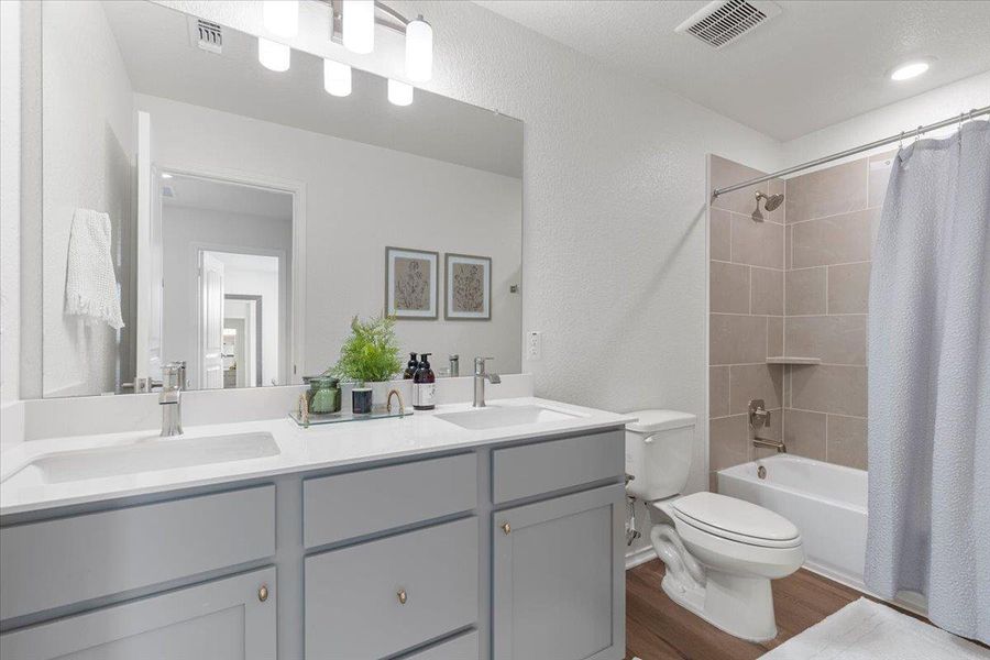 Furnished interior view inside a new home in , Austin (Image 13). Furnished interior view inside a new home in , Austin (Image 13).