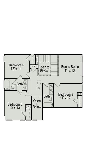2D floor plan layout of this home in Bay Creek, Baytown, TX (Image 3). 2D floor plan layout of this home in Bay Creek, Baytown, TX (Image 3).