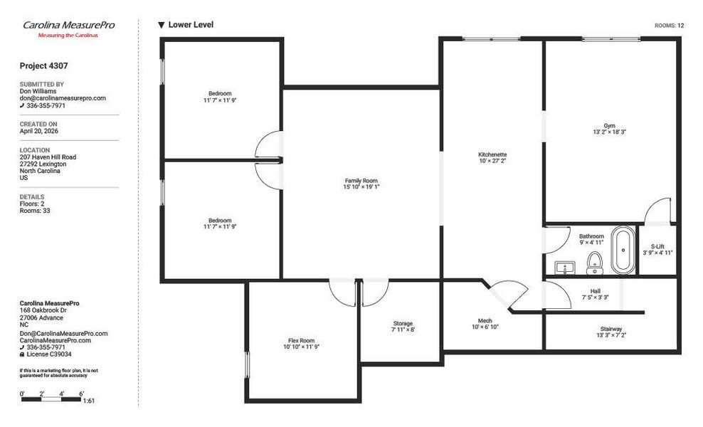 2D floor plan layout of this home in , Lexington, NC (Image 6).