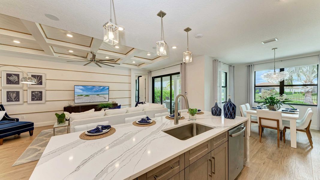 Island Kitchen into Great Room