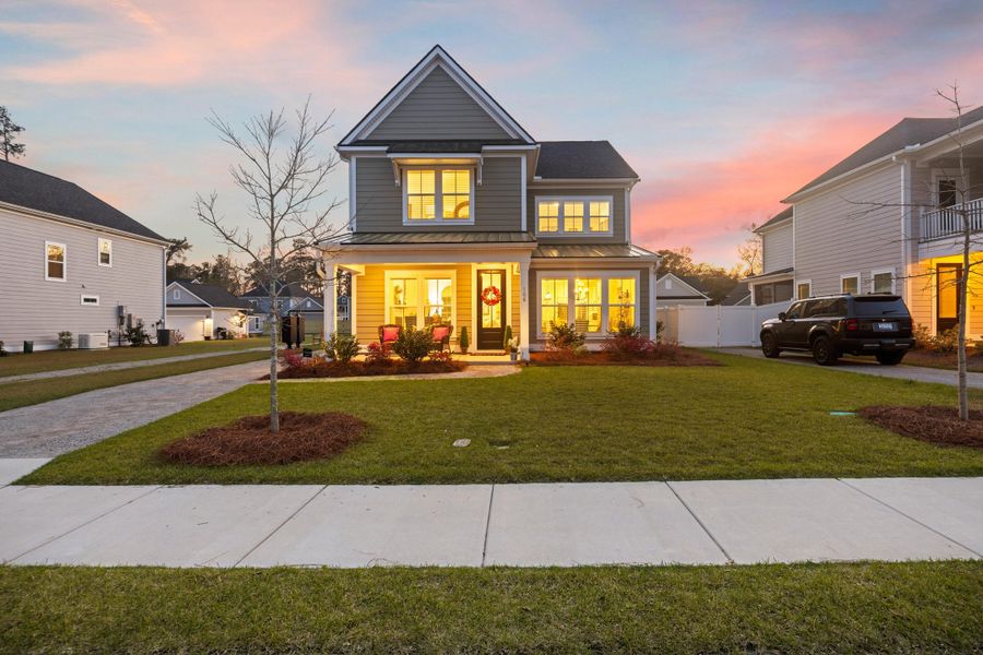 Front exterior of a new home in Pineland Village, Summerville, SC, highlighting curb appeal (Image 26).