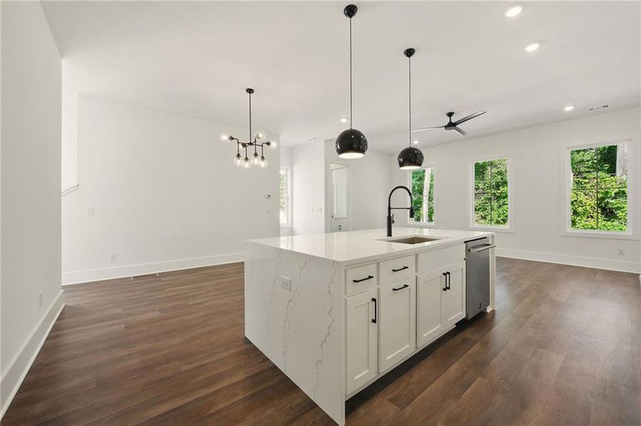 Furnished interior view inside a new home in , Atlanta (Image 5).