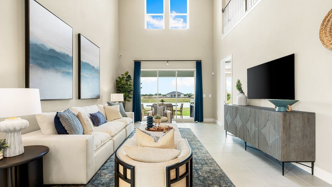 Furnished interior view inside a new home in Indigo Creek, Apollo Beach (Image 3).