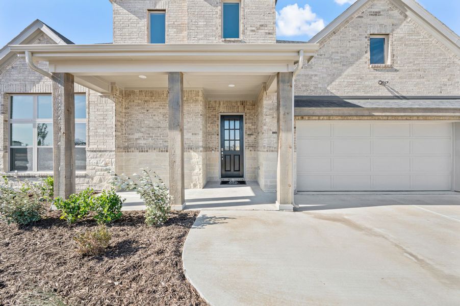 Representative exterior details of a home built from the Monarch by Our Country Homes in Settlers Glen, New Fairview (Image 3).