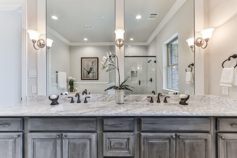 Furnished interior view inside a new home in , Sugar Land (Image 23).