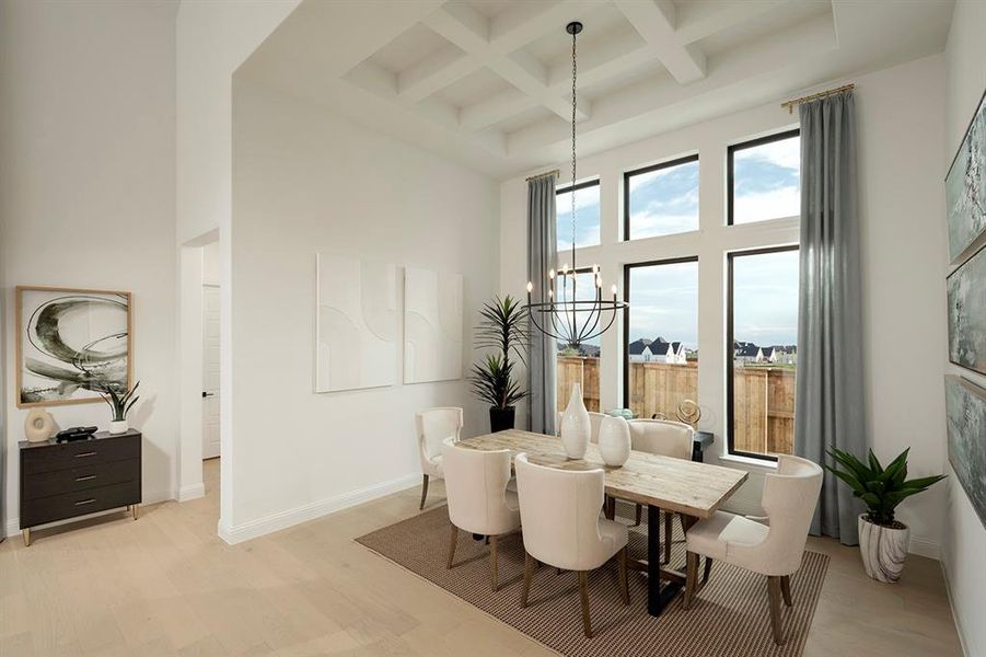 Furnished interior view inside a new home in Windsong Ranch, Prosper (Image 14).