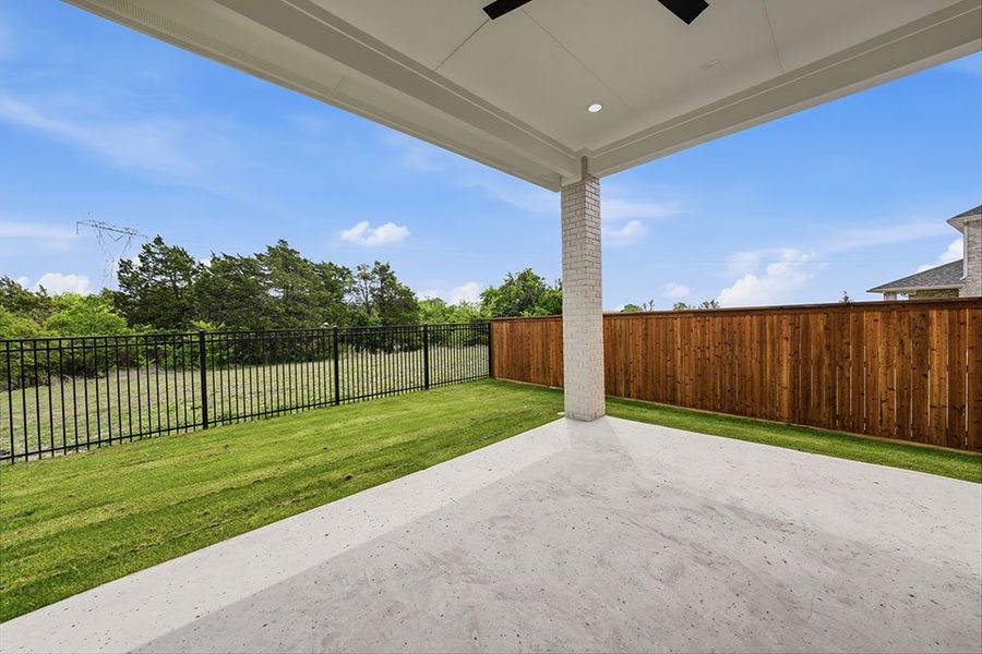 Exterior details and patio area of a home in Aster Park, McKinney (Image 3).
