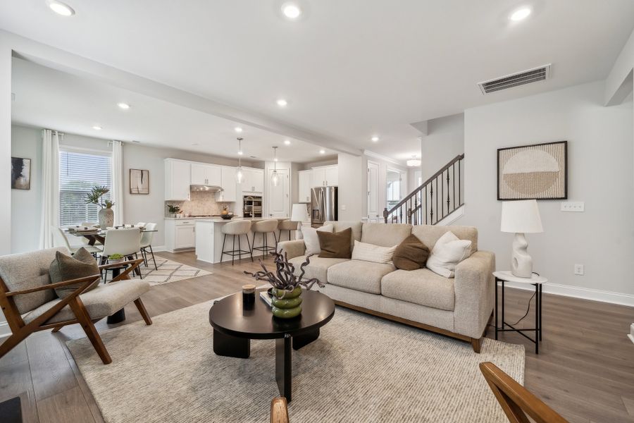 Representative furnished interior of a home built from the Elizabeth by Taylor Morrison in River Falls, Tega Cay (Image 5).