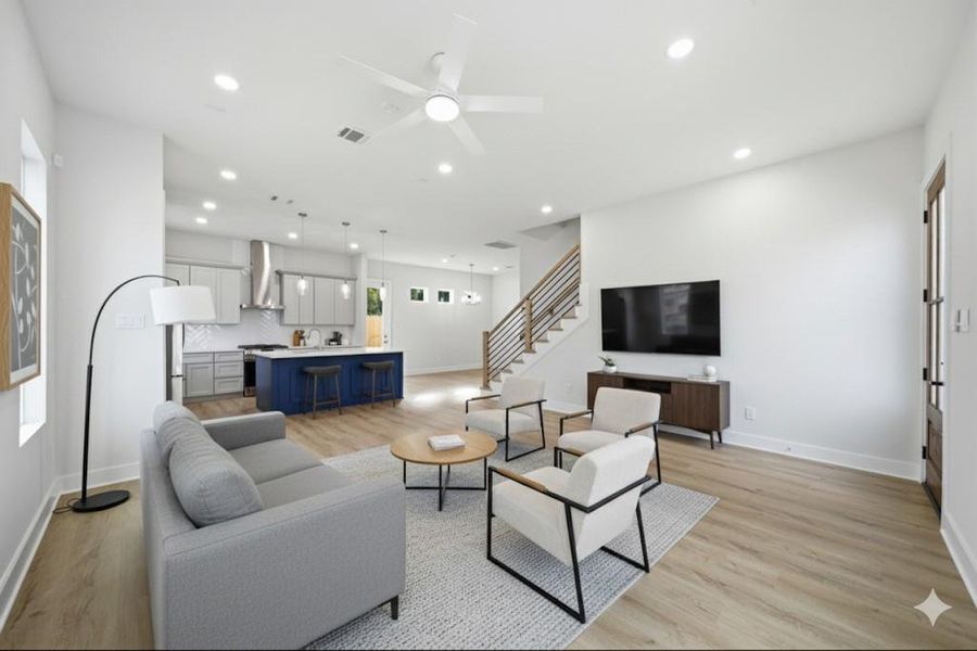 Living room *virtually staged* Living room *virtually staged*