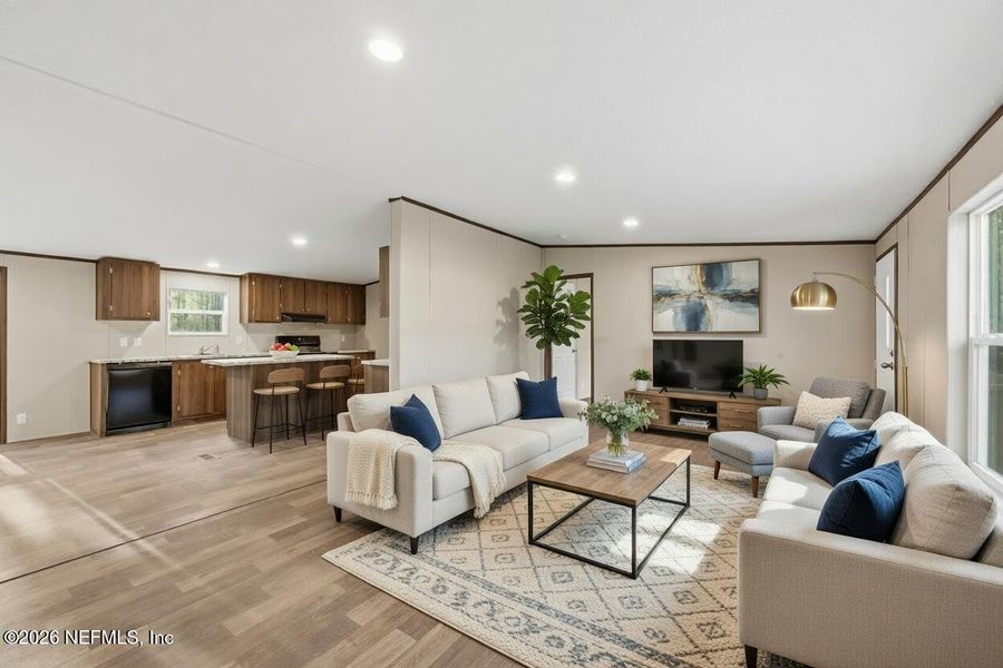 Furnished interior view inside a new home in , Hastings (Image 4).