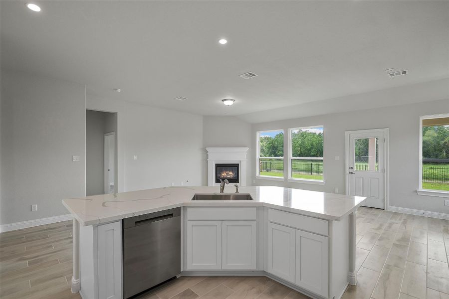 Furnished interior in a model home at Champions Forest 90' in Mont Belvieu (Image 5).