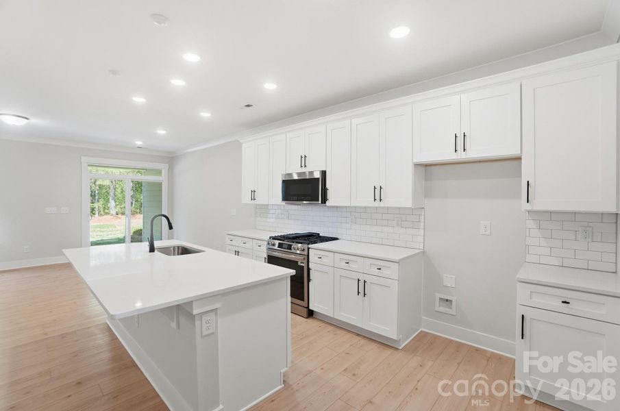 Furnished interior view inside a new home in Blythe Mill Townhomes, Waxhaw (Image 6).