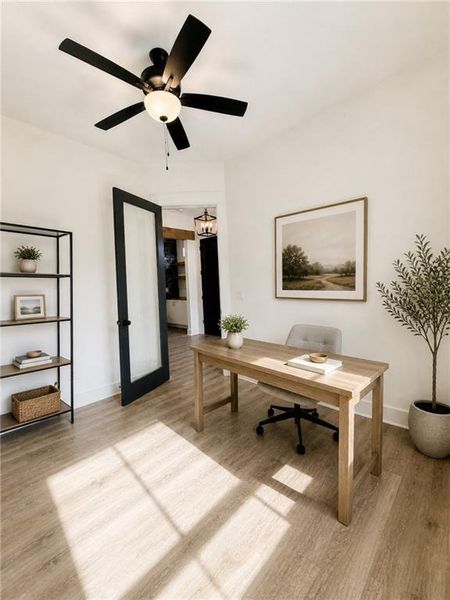 Furnished interior view inside a new home in , Dallas (Image 8).