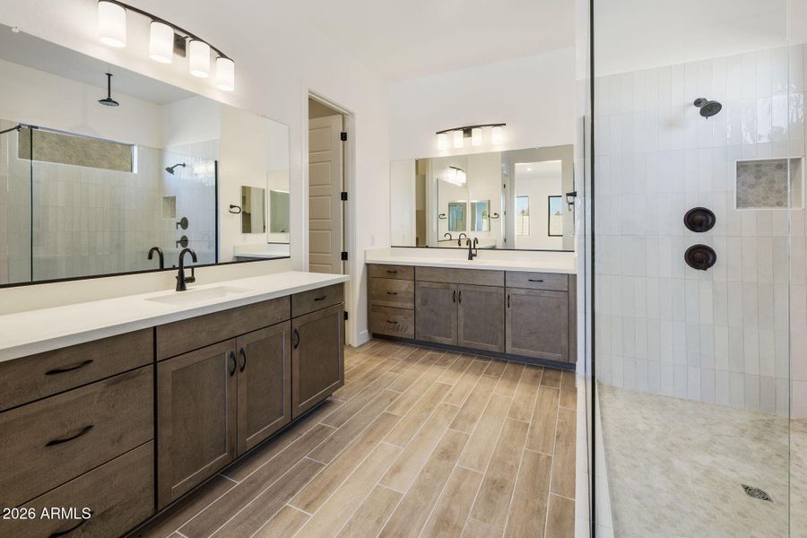 OWNER'S BATH WITH DUAL VANITIES