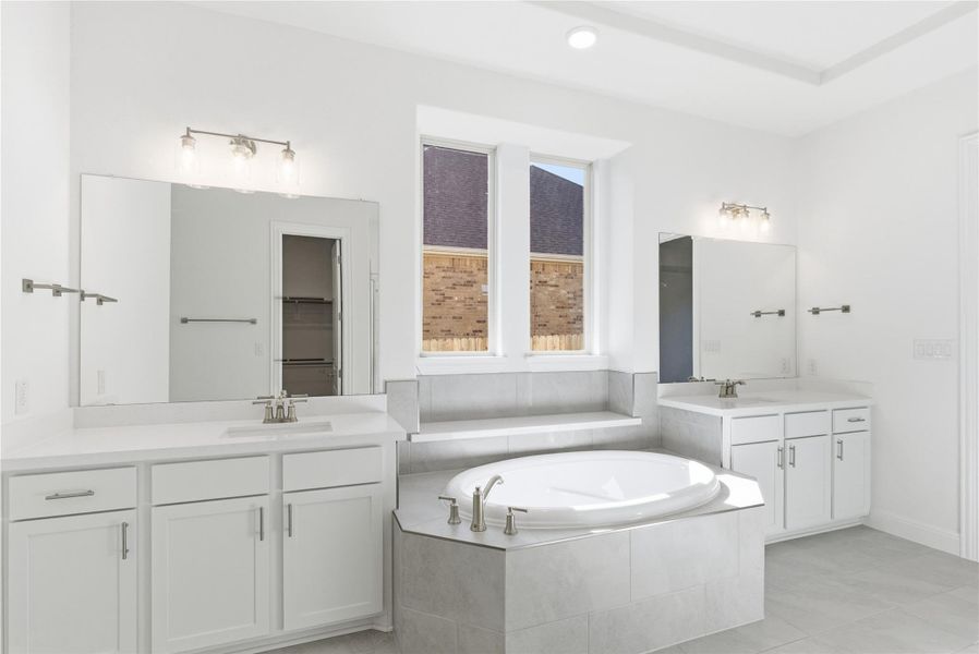 Furnished interior view inside a new home in Retreat at San Gabriel, Georgetown (Image 9).