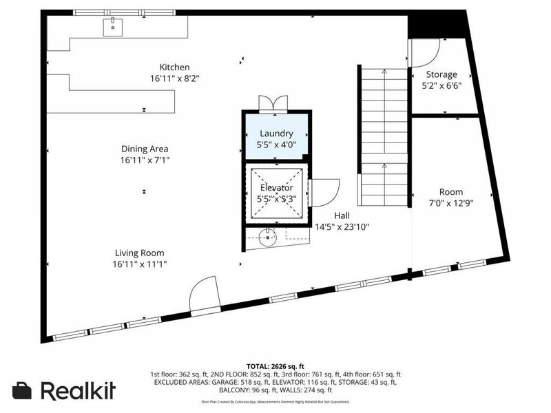 2D floor plan layout of this home in , Atlanta, GA (Image 4).