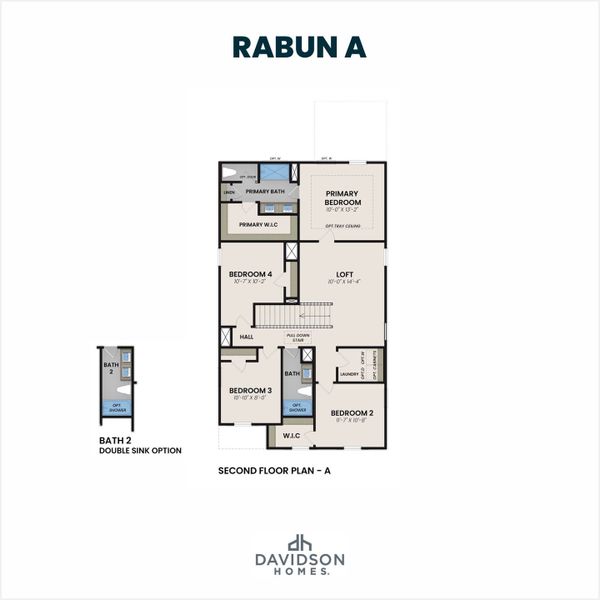 2D floor plan layout for the The Rabun B by Davidson Homes LLC in Greene Farms, Cartersville, GA (Image 3). 2D floor plan layout for the The Rabun B by Davidson Homes LLC in Greene Farms, Cartersville, GA (Image 3).