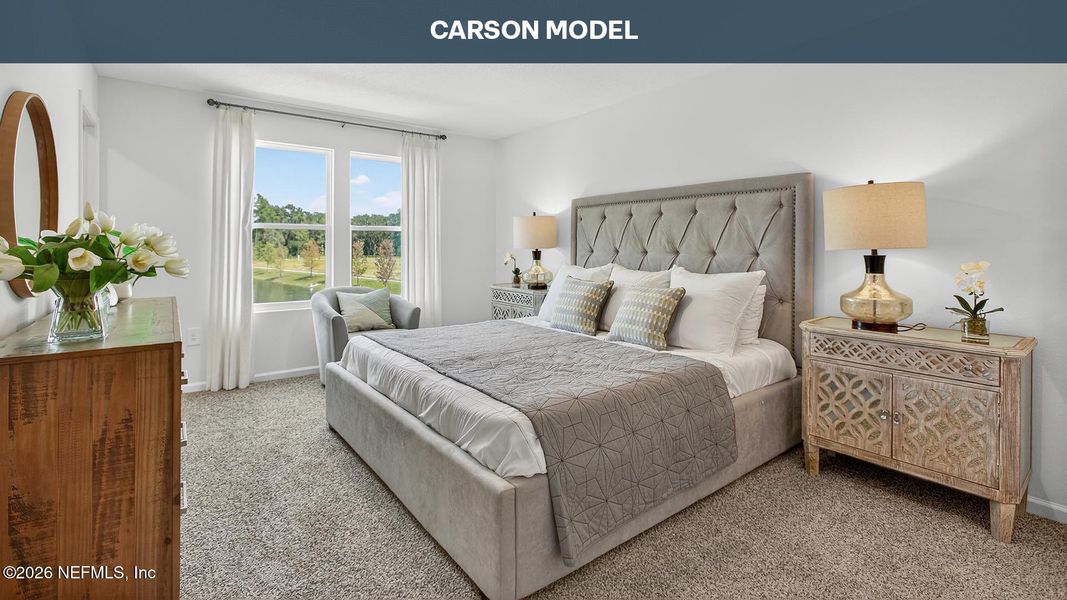 Furnished interior view inside a new home in Trout River, Jacksonville (Image 14).