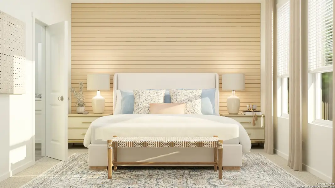 Furnished interior view inside a new home in Kyndwood, New Braunfels (Image 20). Furnished interior view inside a new home in Kyndwood, New Braunfels (Image 20).