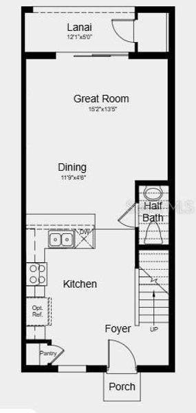 2D floor plan layout of this home in The Townhomes at Westview, Kissimmee, FL (Image 2). 2D floor plan layout of this home in The Townhomes at Westview, Kissimmee, FL (Image 2).