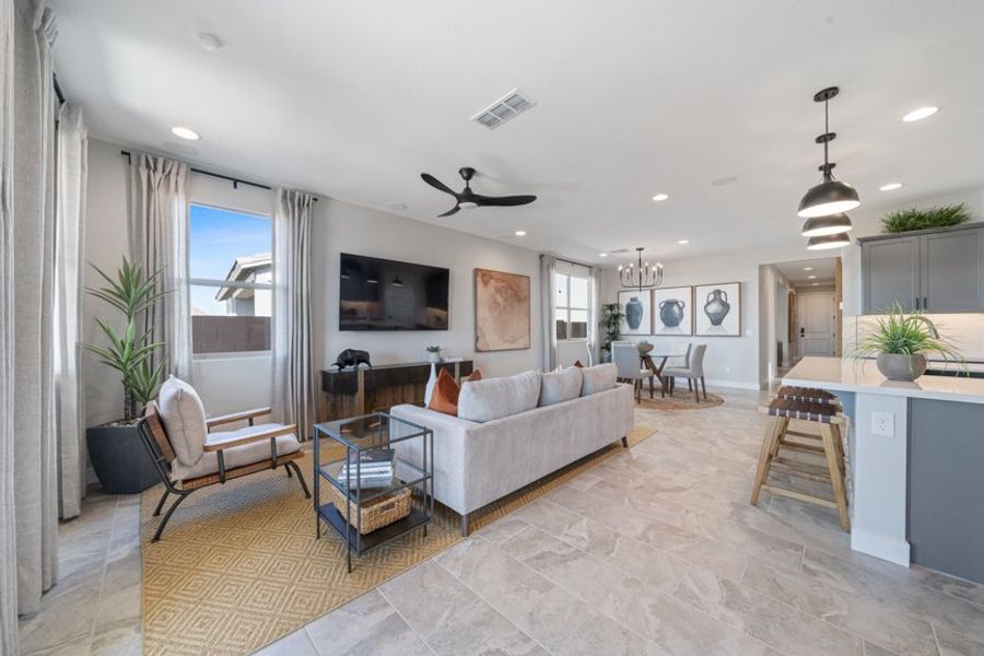 Furnished interior view inside a new home in Estrella, Goodyear (Image 6).