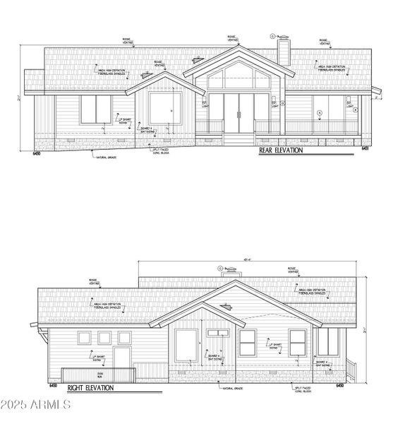 Rear & Right Elevations Rear & Right Elevations