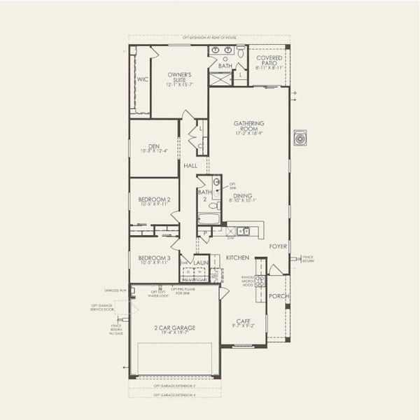 2D floor plan layout for the Farmington by Pulte Homes in Upper Canyon, Phoenix, AZ (Image 3). 2D floor plan layout for the Farmington by Pulte Homes in Upper Canyon, Phoenix, AZ (Image 3).