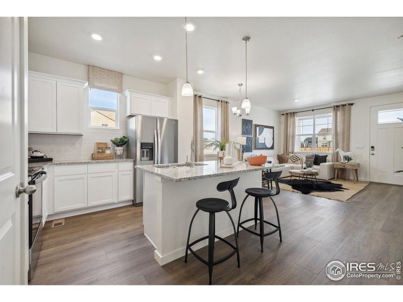 Furnished interior view inside a new home in Settlers Crossing, Commerce City (Image 22).