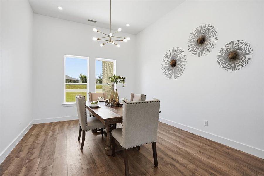 Furnished interior view inside a new home in Pecan Plantation, Granbury (Image 27).