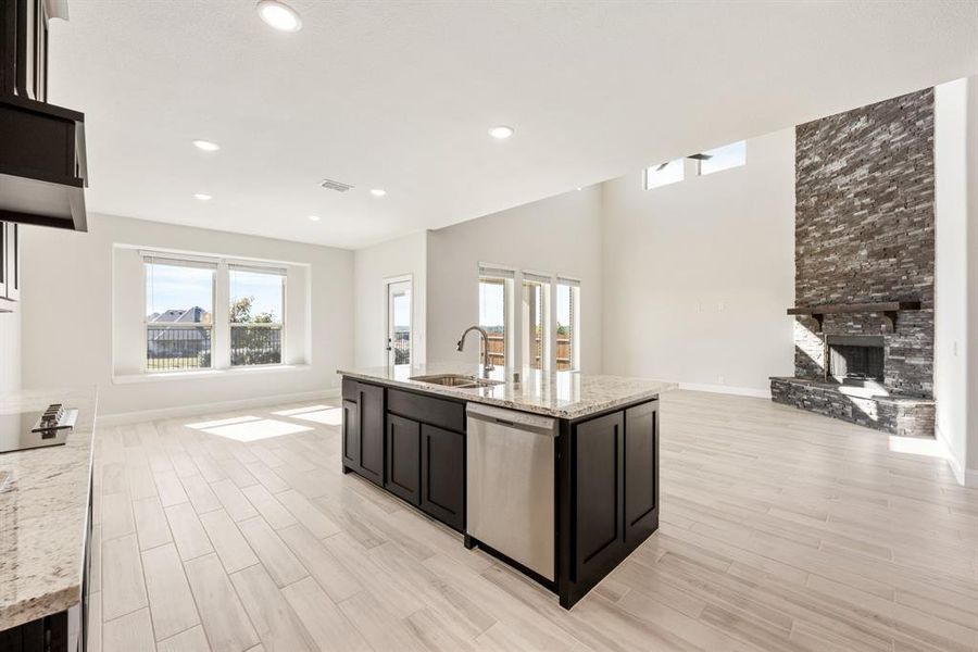 Furnished interior view inside a new home in Villages of Walnut Grove, Midlothian (Image 7).