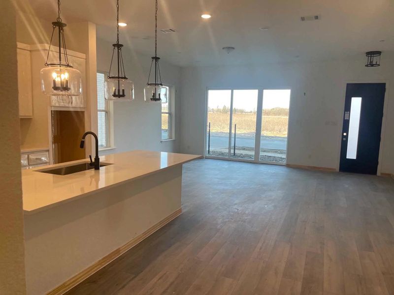 Open Kitchen-Living-Dining Room Construction Progress